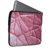 Crack'd (Roze) Electronics Bag Laptop Sleeve (Voorkant Rechts)