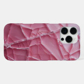 Crack'd (roze) iPhone hoesje (Achterkant horizontaal)
