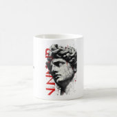 Cracked Classical Bust Trash Polka Art Mug Koffiemok (Center)