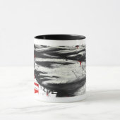 Cracked Classical Bust Trash Polka Art Mug Mok (Midden)