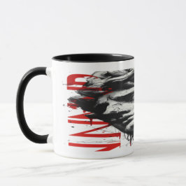 Cracked Classical Bust Trash Polka Art Mug Mok