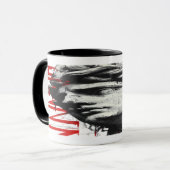 Cracked Classical Bust Trash Polka Art Mug Mok (Voorkant links)
