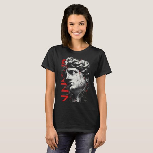 Cracked Classical Bust Trash Polka Women's T-Shirt (Voorkant volledig)