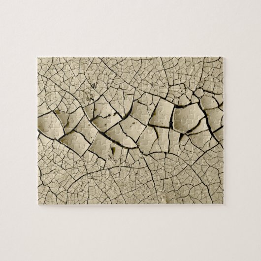 Cracked Earth Cool Textern Legpuzzel (Horizontaal)