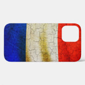 Cracked France flag Hoesje-Mate iPhone Case Case (Achterkant (horizontaal))