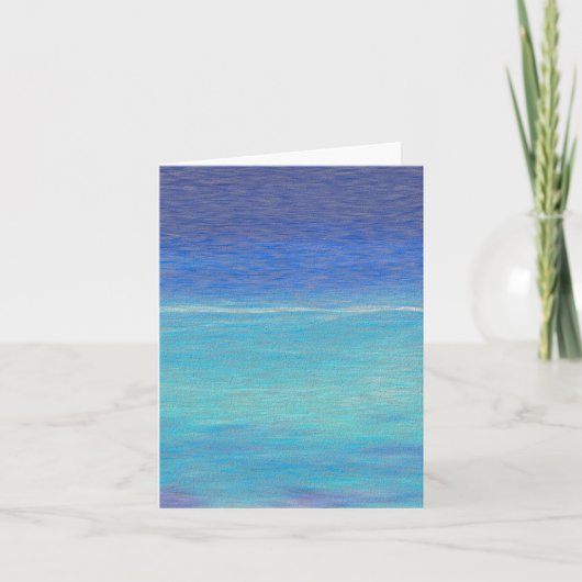 Cracked Fresco Caribbean Blue Zee Kaart (Voorkant)