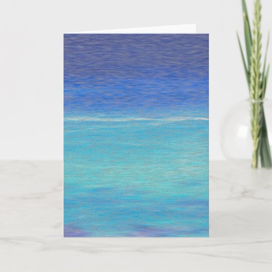 Cracked Fresco Caribbean Blue Zee Kaart (Voorkant)