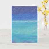 Cracked Fresco Caribbean Blue Zee Kaart (Gele Bloem)