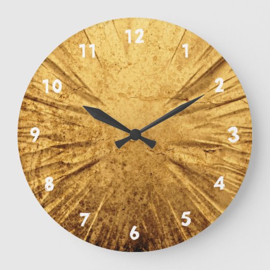 Cracked gold clock grote klok (Voorkant)