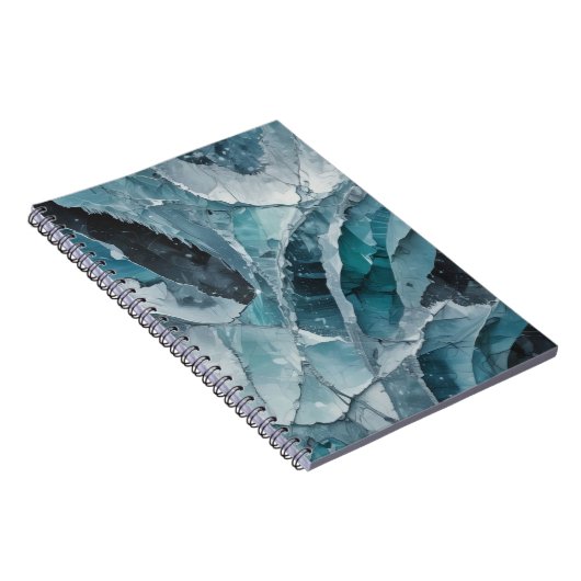 Cracked Ice Pattern | Notebook Journal Notitieboek (Rechterzijde)