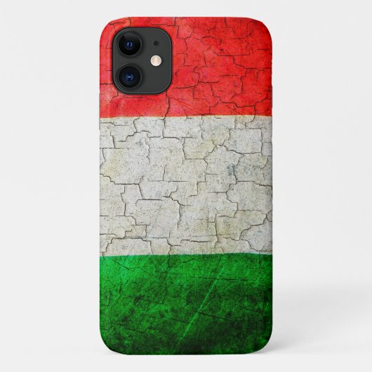 Cracked Italy vlag Case-Mate iPhone Case (Achterkant)
