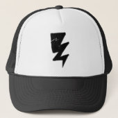 Cracked Lightning Bolt Trucker Hat Pet (Voorkant)