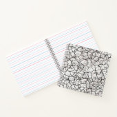 Cracked Marble Digital Pattern Notitieboek (Binnen)