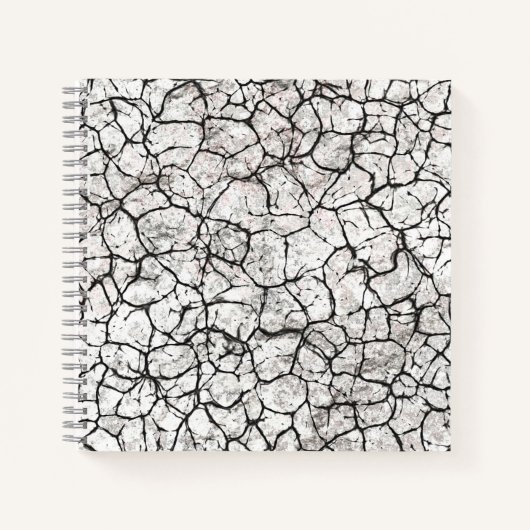 Cracked Marble Digital Pattern Notitieboek (Voorkant)