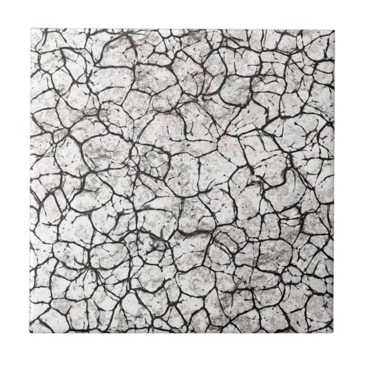 Cracked Marble Digital Pattern Tegeltje (Voorkant)