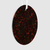 Cracked Molten Ground Rock Volcano Lava Ornament (voorkant)