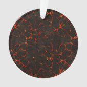 Cracked Molten Ground Rock Volcano Lava Ornament (voorkant)