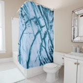 Cracked rock formation illustration douchegordijn (In situ)