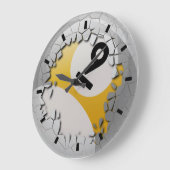 Cracked Shell Break uit Aantal 9 Billiards Ball Grote Klok (Hoek)