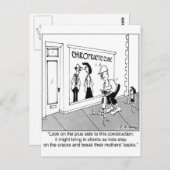 Cracked Sidewalk is een Boon voor een Chiropractor Briefkaart (Voorkant / Achterkant)