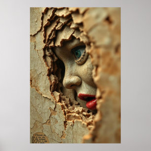 Cracked Silence: Porcelain Waarheid Poster