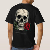 Cracked Skull Rose T-shirt – Leven Van De Droom (Achterkant)