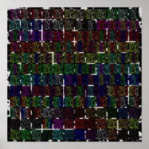 Cracked Space Lava Collectie Poster