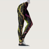 Cracked Space Lava - Lime/Purple Leggings (Rechts)