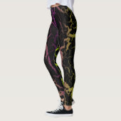 Cracked Space Lava - Lime/Purple Leggings (Links)