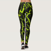 Cracked Space Lava - Lime/Purple Leggings (Achterkant)