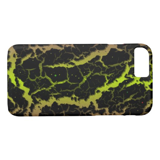 Cracked Space Lava - Purple/Lime Case-Mate iPhone Case (Achterkant (Horizontaal))