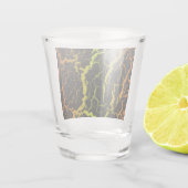 Cracked Space Lava - Sinaasappel/Limoen Shot Glas (Achterkant)