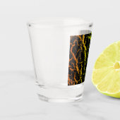 Cracked Space Lava - Sinaasappel/Limoen Shot Glas (Links)