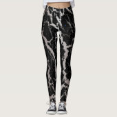 Cracked Space Lava - White/Brown Leggings (Voorkant)