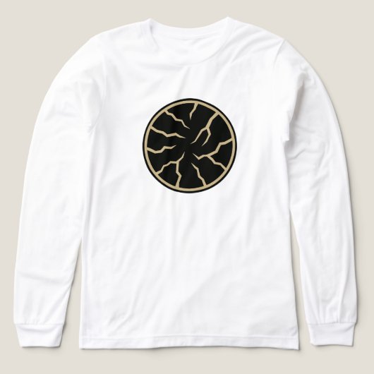 Cracked Surface Graphics Tri-Blend Shirt (Voorkant)