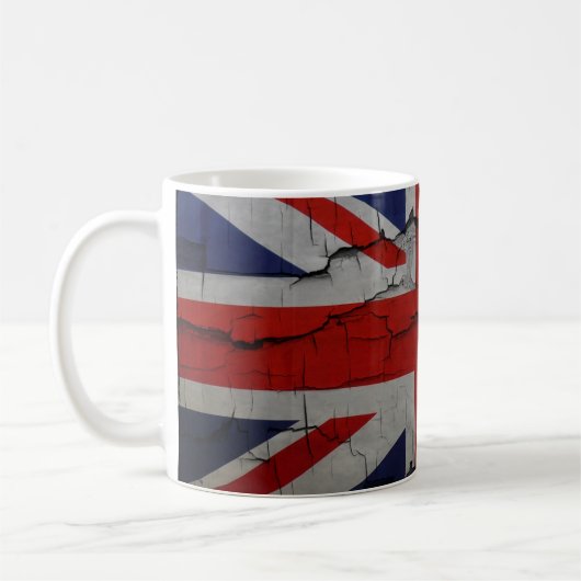 Cracked Union Jack, Britse Mok voor vlaggenkoffie (Links)