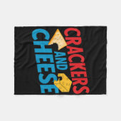 Crackers en kaas overeenkomend met  Halloween Cou Fleece Deken (Voorkant (Horizontaal))