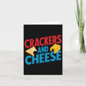 Crackers en kaas overeenkomend met Halloween Cou Kaart (Voorkant)