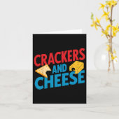 Crackers en kaas overeenkomend met Halloween Cou Kaart (Gele Bloem)