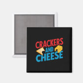 Crackers en kaas overeenkomend met Halloween Cou Magneet (Voorkant / Achterkant)