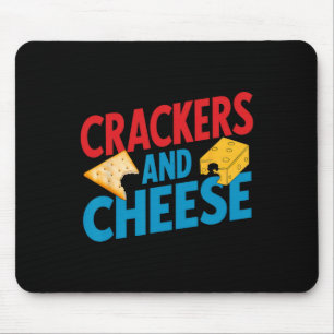 Crackers en kaas overeenkomend met  Halloween Cou Muismat