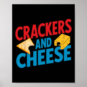 Crackers en kaas overeenkomend met Halloween Cou Poster