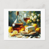 crackers van kaaswijn, briefkaart (Voorkant)