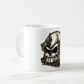 CRACKHEAD TATTOO SKULL COFFEE JUNKY MUD JAVA MOK (Voorkant links)