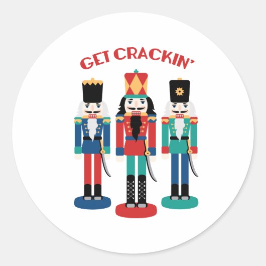 Crackin ophalen ronde sticker (Voorkant)