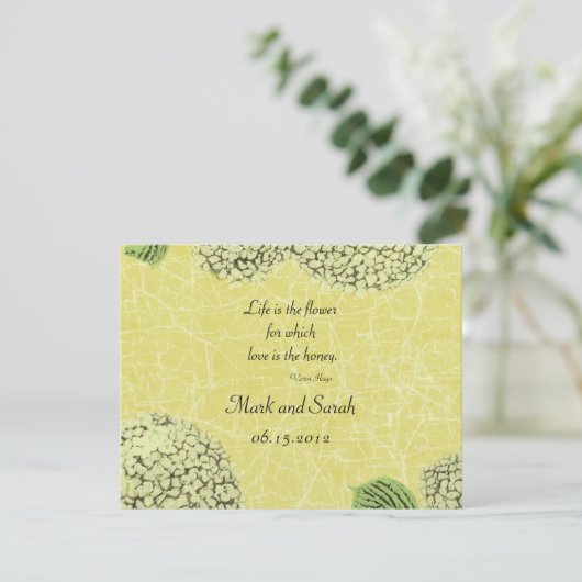 Crackle Hydrangeas RSVP (Staand voorkant)