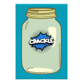 Crackle in a Jar - Comic Pop Art Design Foto Afdruk (Voorkant)