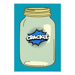 Crackle in a Jar - Comic Pop Art Design Foto Afdruk