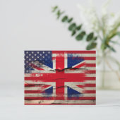Crackle Paint | Britse vlag Briefkaart (Staand voorkant)