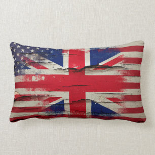 Crackle Paint Britse vlag Kussen